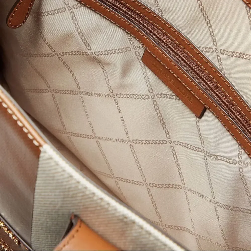 MICHAEL Michael Kors Kempner Large North-South Canvas Tote Bag - Picture 5 of 9